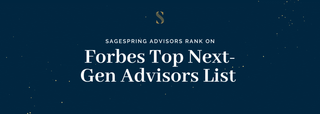 sagespring blog banner advisors rank on forbes top next gen advisors list