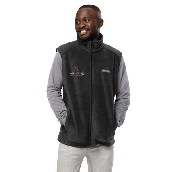 men’s columbia fleece vest