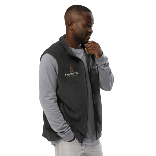 men’s columbia fleece vest