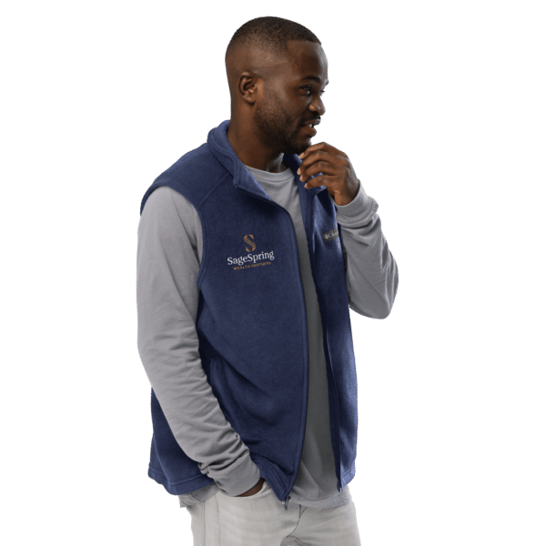 men’s columbia fleece vest