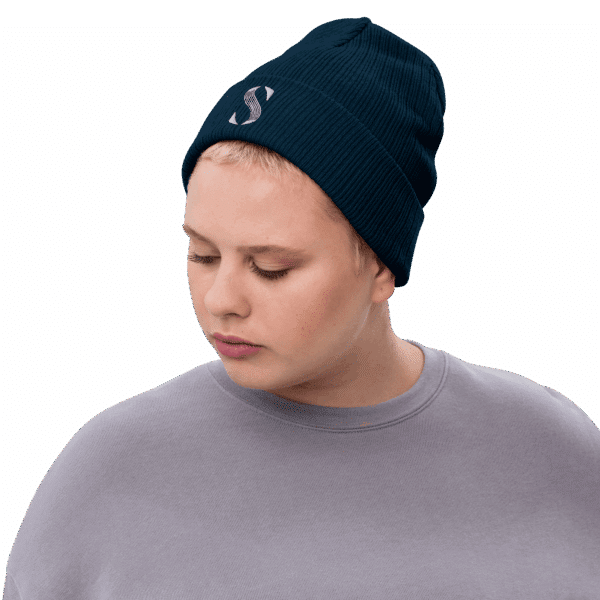 ribbed knit beanie