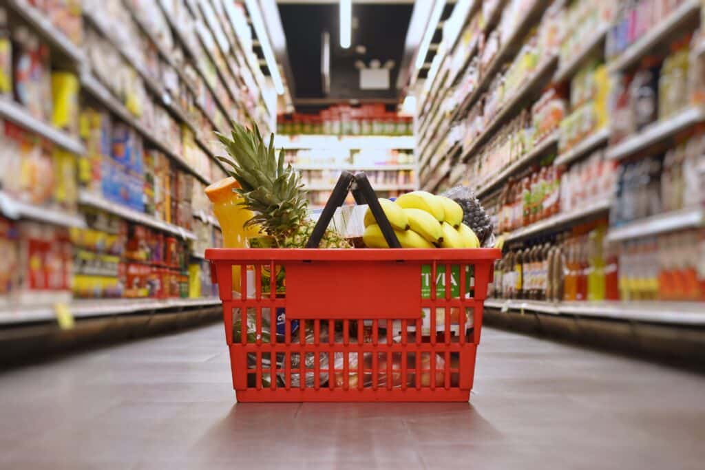 basket with groceries in the supermarket 2022 11 08 06 11 18 utc