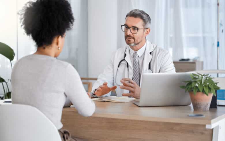 healthcare consultation and doctor talking to wom 2023 01 04 20 13 05 utc