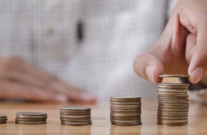 business and money saving concept.